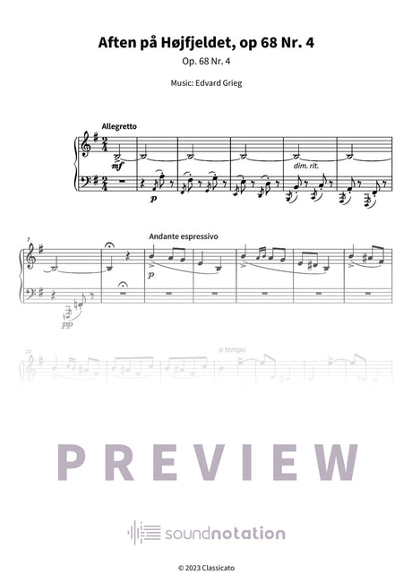 Aften på Højfjeldet - Preview Page 1