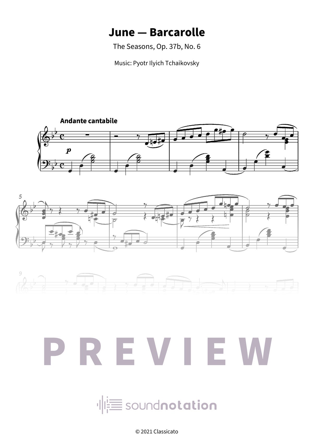 June — Barcarolle - Preview Page 1