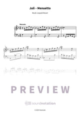 Juli – Menuetto - Preview Page 1