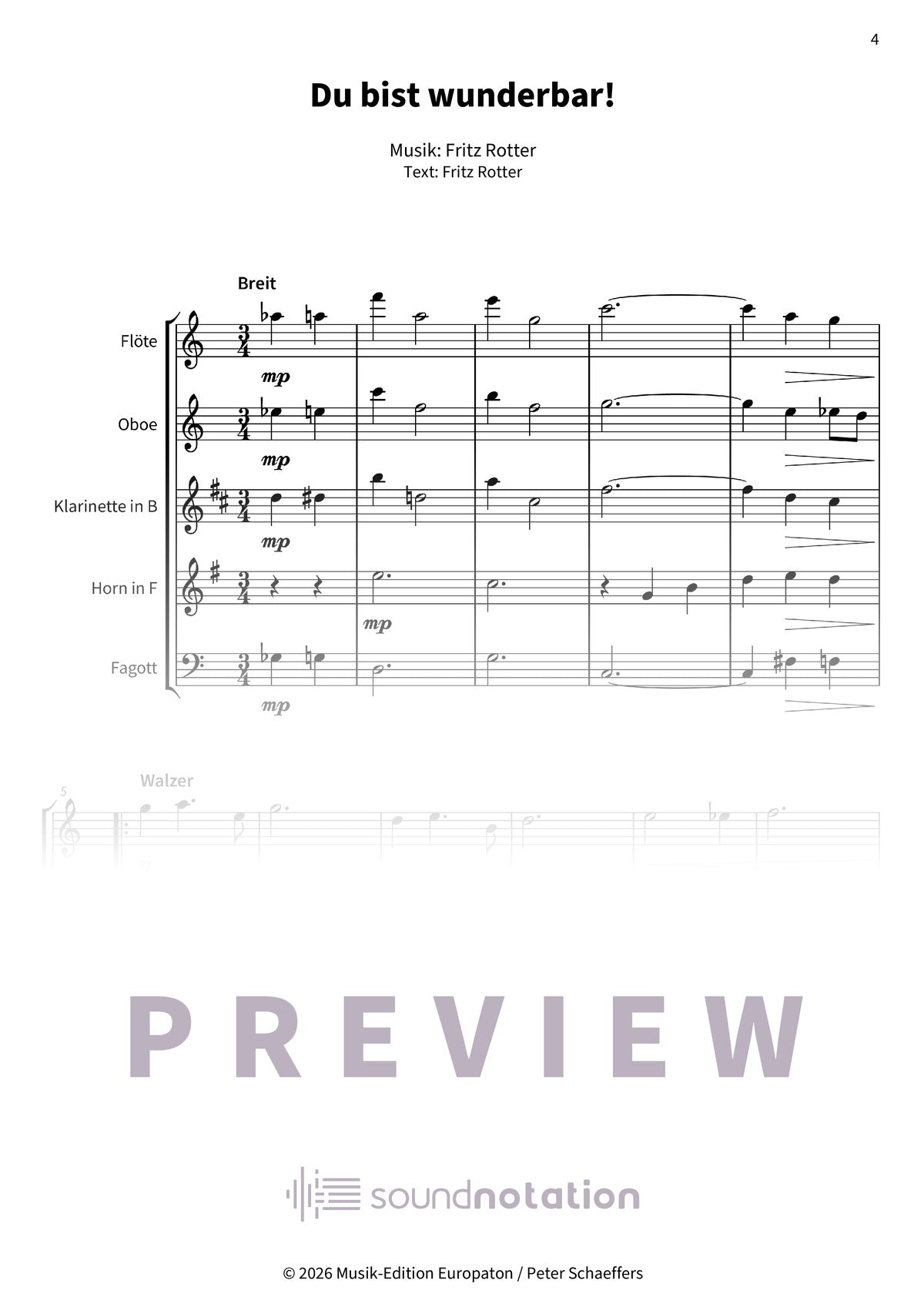Du bist wunderbar! - Preview Page 1
