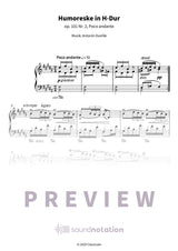 Humoreske in H-Dur - Preview Page 1