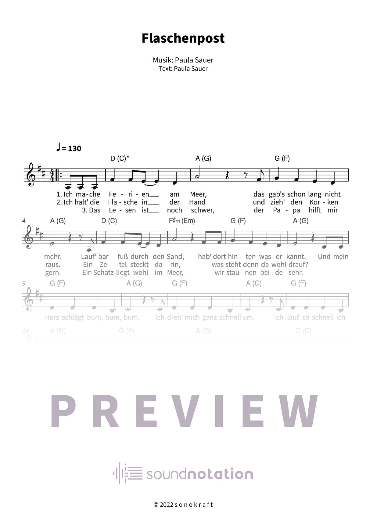 Flaschenpost - Preview Page 1