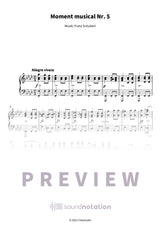 Moment musical Nr. 5 - Preview Page 1