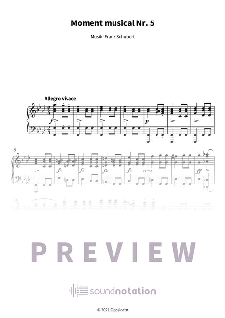 Moment musical Nr. 5 - Preview Page 1