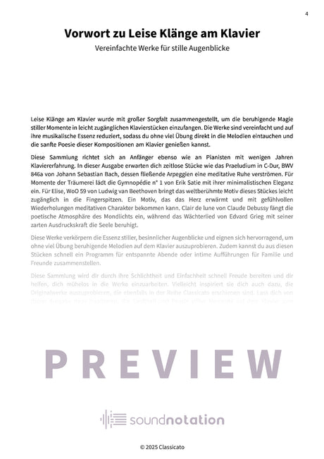 Leise Klänge am Klavier - Preview Page 1