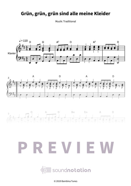 Grün, grün, grün sind alle meine Kleider - Preview Page 1