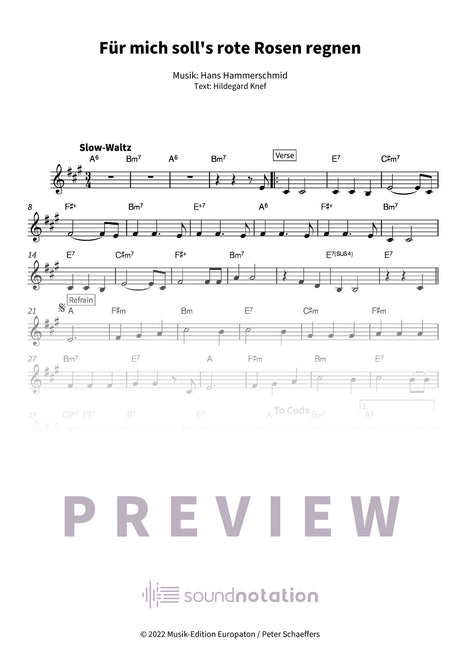 Für mich soll's rote Rosen regnen - Preview Page 1