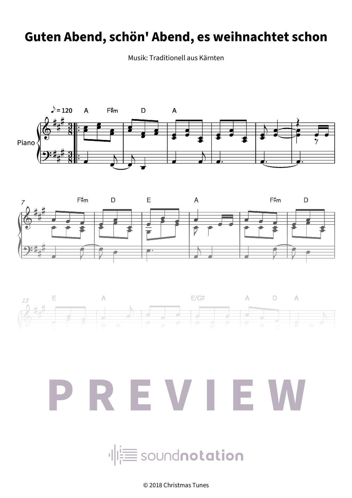 Guten Abend, schön' Abend, es weihnachtet schon - Preview Page 1