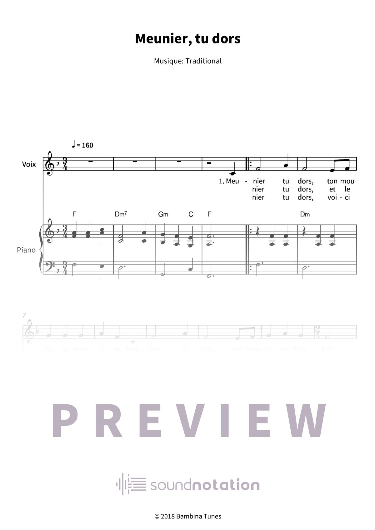 Meunier, tu dors - Preview Page 1