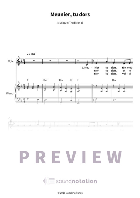 Meunier, tu dors - Preview Page 1