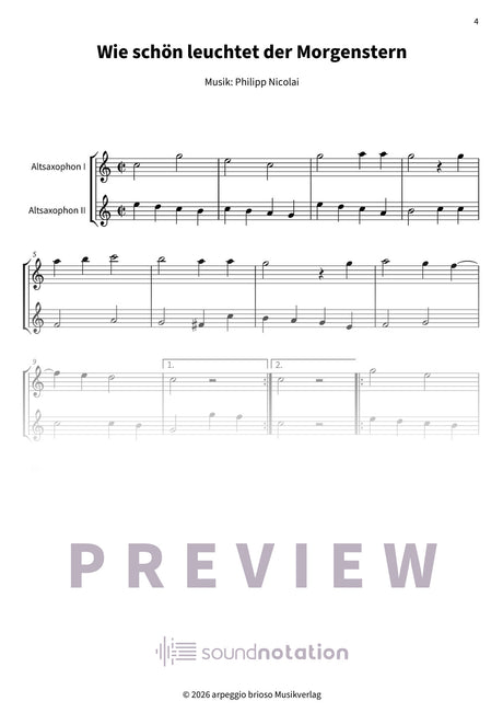 Wie schön leuchtet der Morgenstern - Preview Page 1