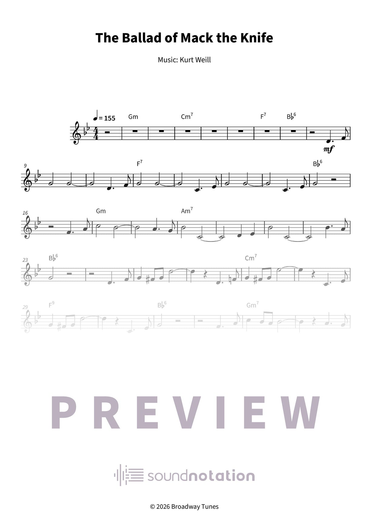 The Ballad of Mack the Knife - Preview Page 1