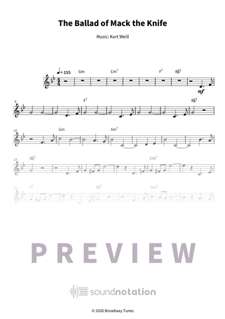 The Ballad of Mack the Knife - Preview Page 1