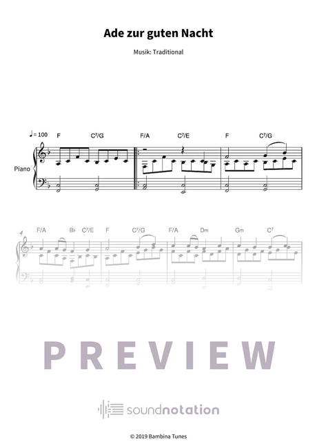 Ade zur guten Nacht - Preview Page 1