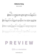 Alabama Song - Preview Page 1