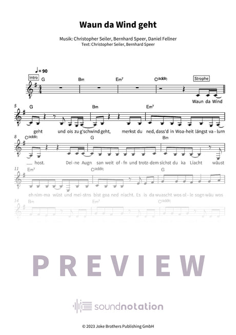 Waun da Wind geht - Preview Page 1