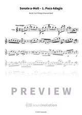 Sonate a-Moll ‒ 1. Poco Adagio - Preview Page 1