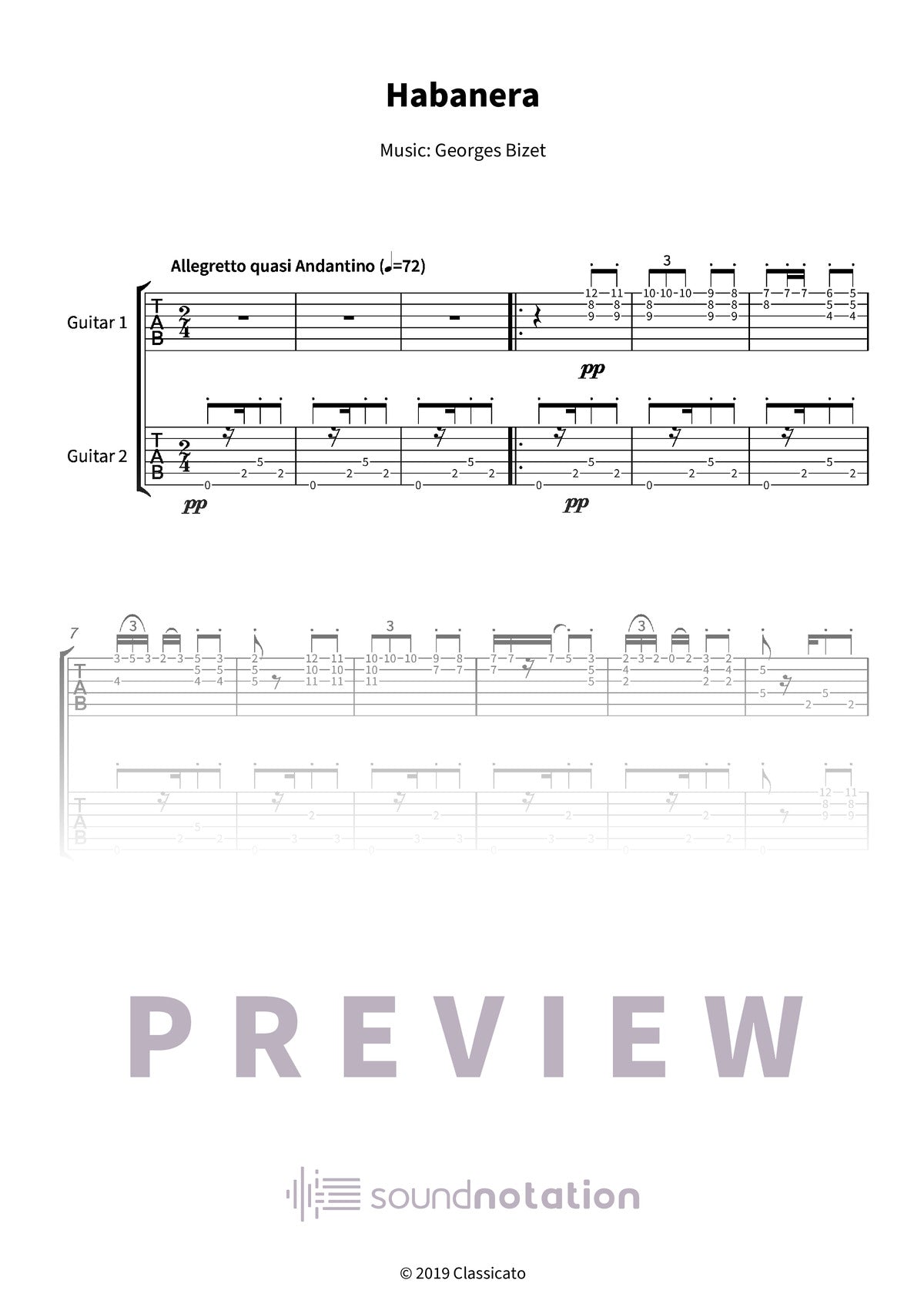 Habanera - Preview Page 1