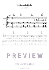Es tönen die Lieder - Preview Page 1