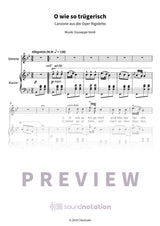 O wie so trügerisch - Preview Page 1