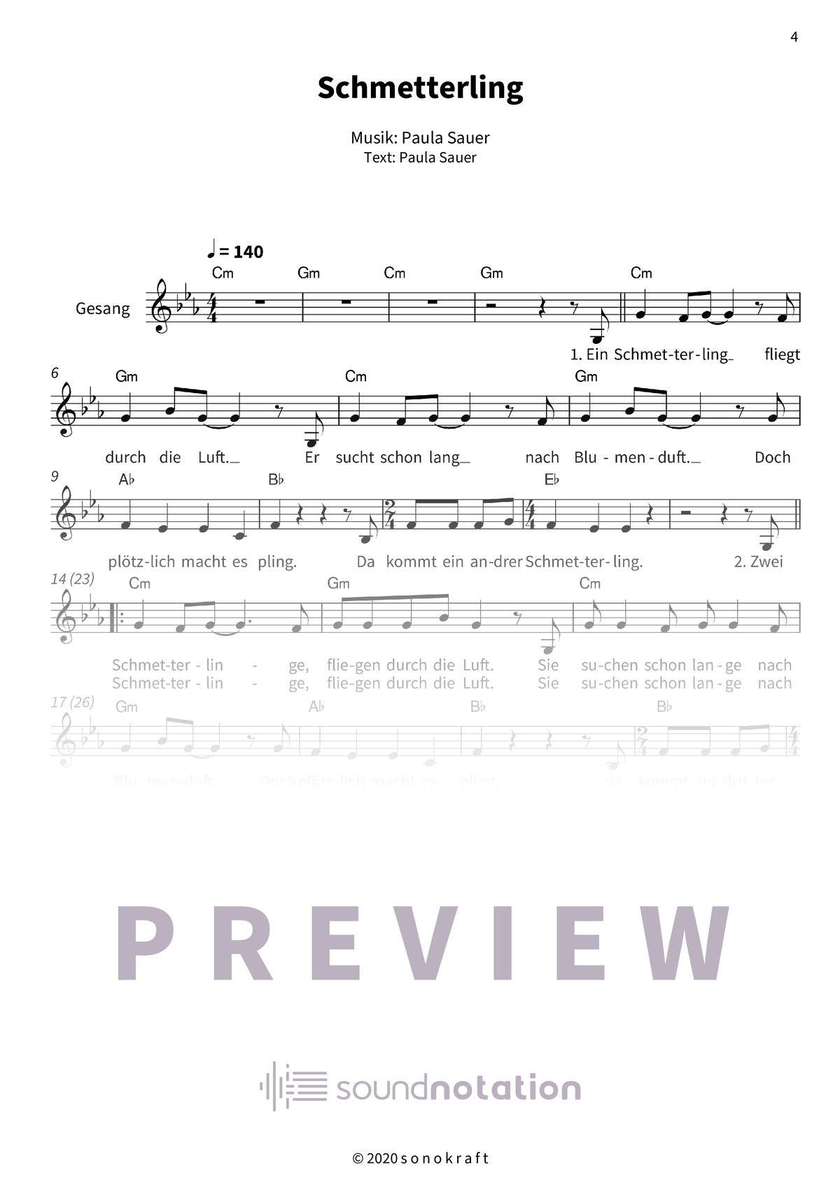 Schmetterling - Preview Page 1