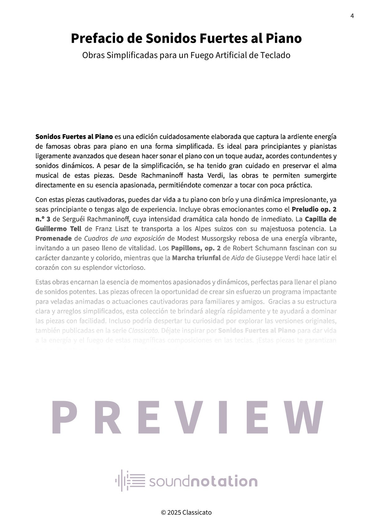 Sonidos Fuertes al Piano - Preview Page 1