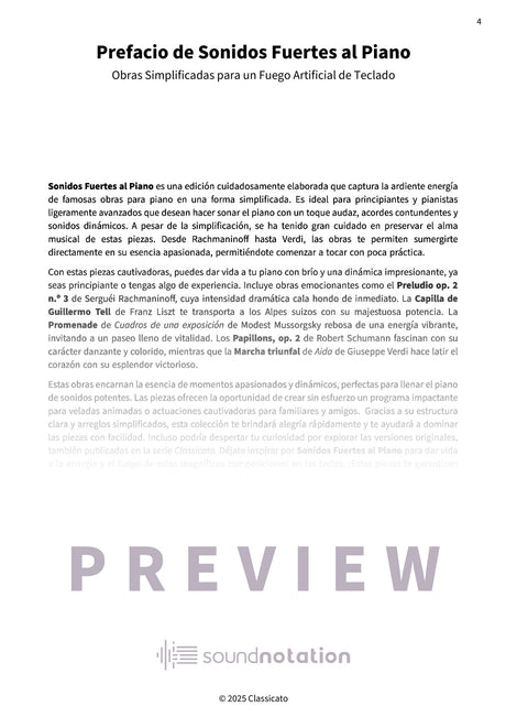 Sonidos Fuertes al Piano - Preview Page 1
