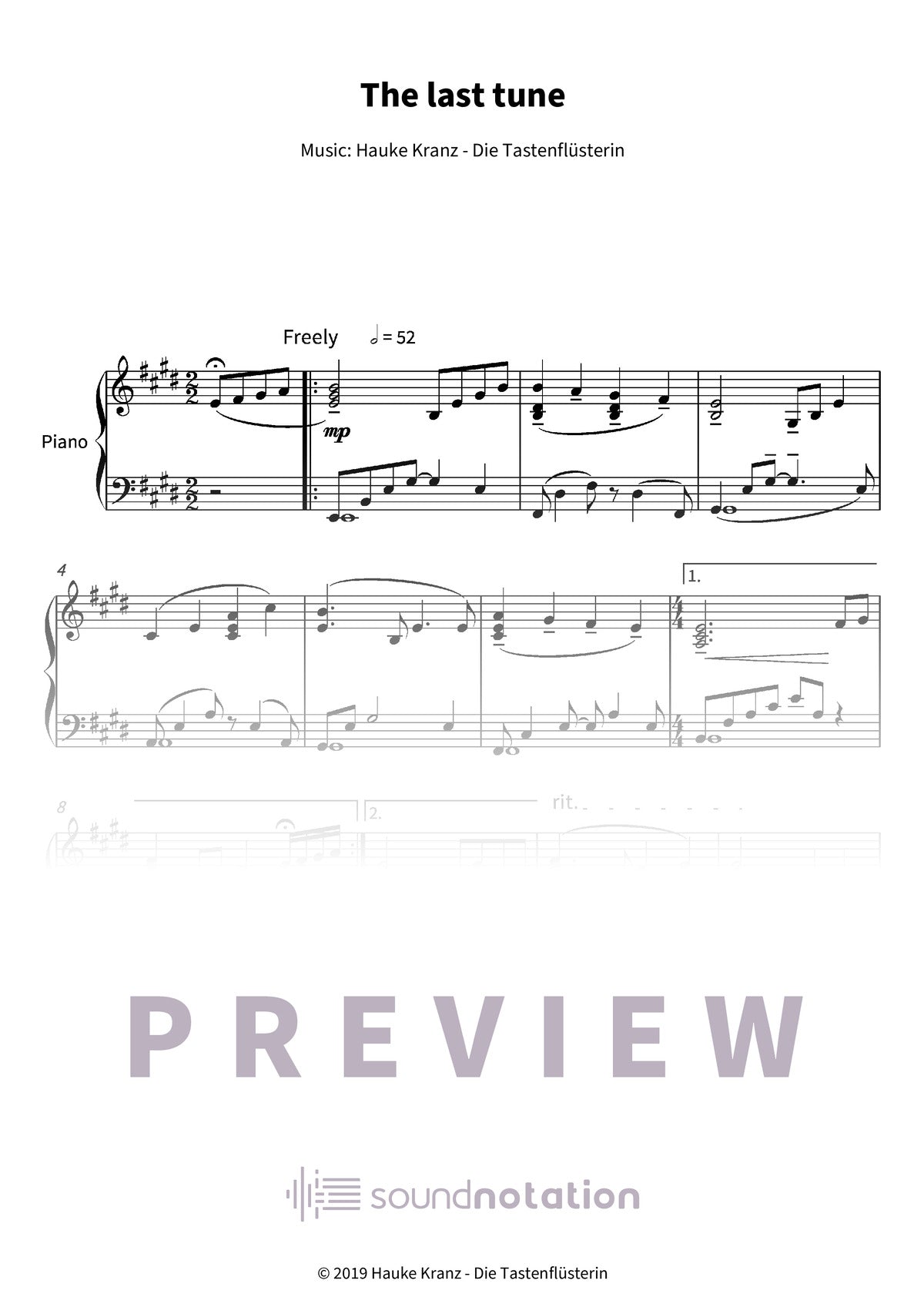 The last tune - Preview Page 1