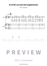 Es ist für uns eine Zeit angekommen - Preview Page 1