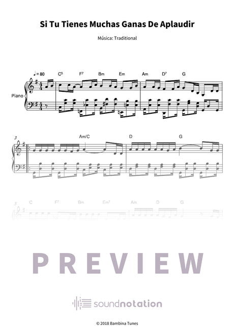 Si Tu Tienes Muchas Ganas De Aplaudir - Preview Page 1