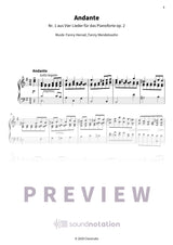 Vier Lieder für das Pianoforte op. 2 - Preview Page 1