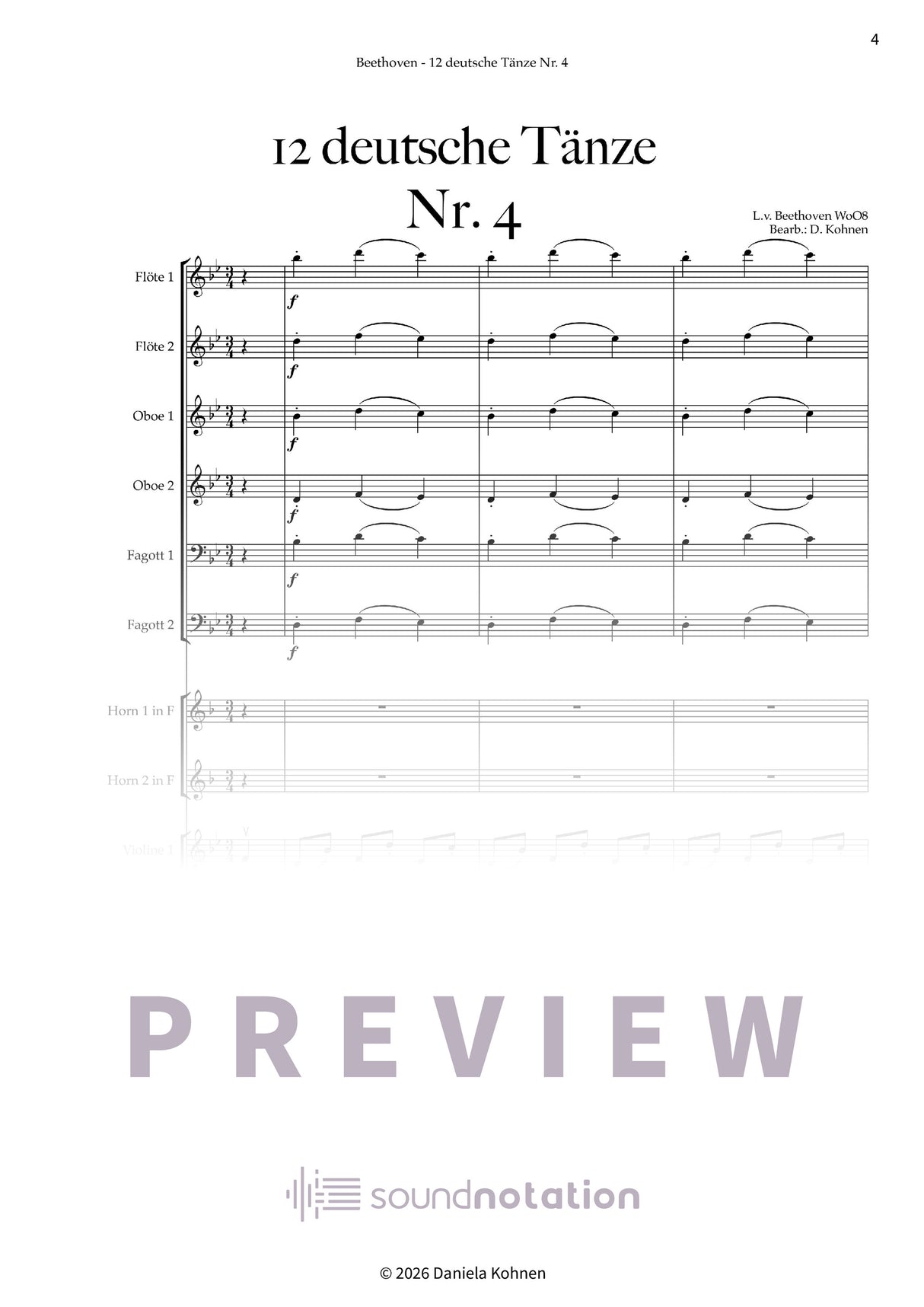 Deutscher Tanz Nr. 4 - Preview Page 1