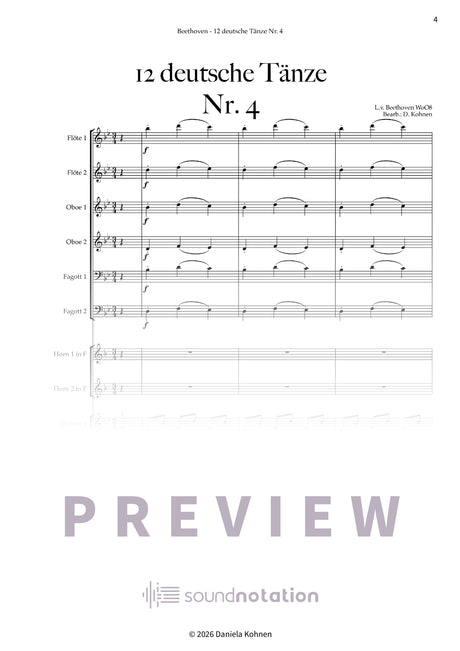 Deutscher Tanz Nr. 4 - Preview Page 1