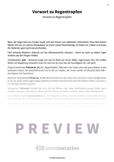 Regentropfen am Klavier - Preview Page 1
