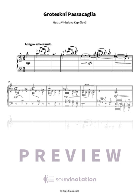 Groteskní Passacaglia - Preview Page 1