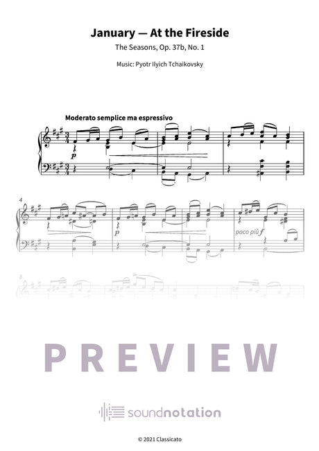 January — At the Fireside - Preview Page 1