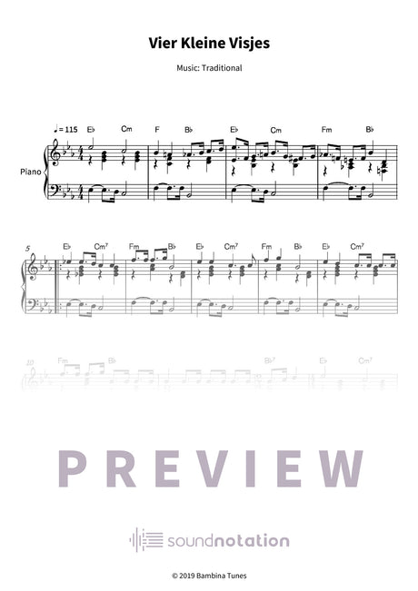 Vier Kleine Visjes - Preview Page 1