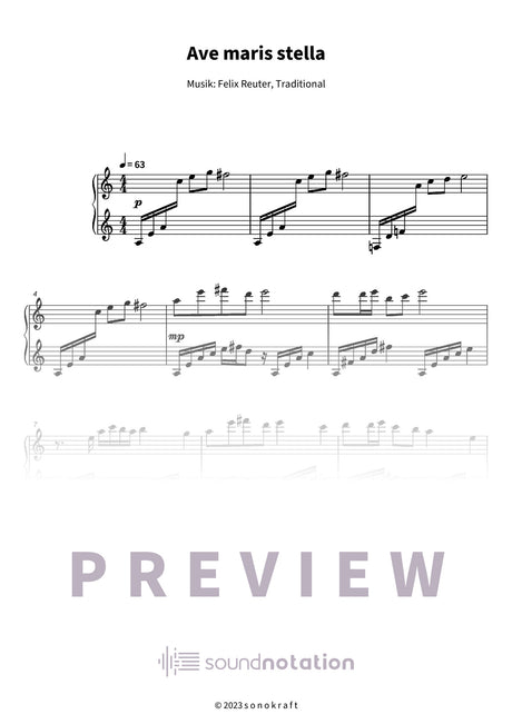 Ave maris stella - Preview Page 1