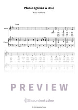 Płonie ognisko w lesie - Preview Page 1
