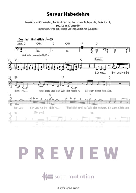 Servus Habedehre - Preview Page 1