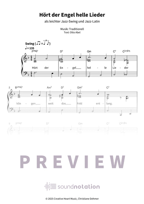 Hört der Engel helle Lieder - Preview Page 1