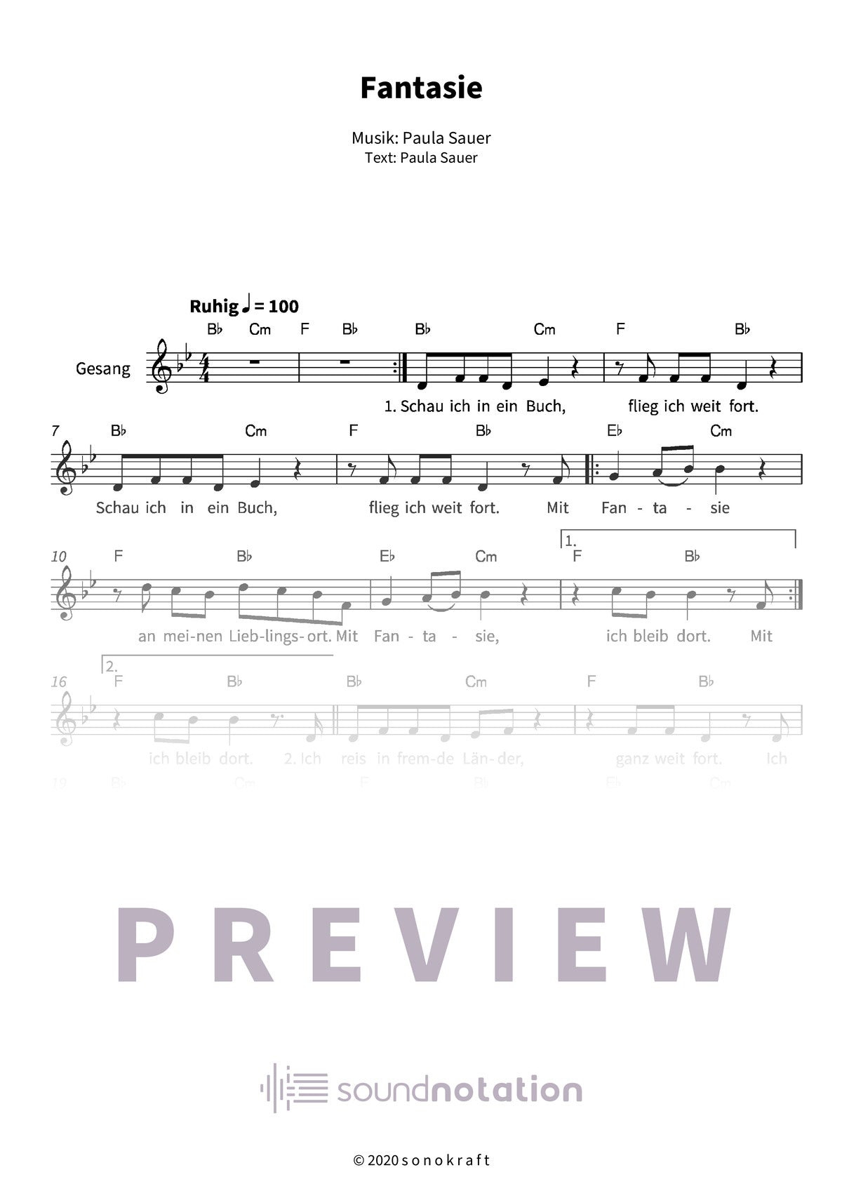 Fantasie - Preview Page 1