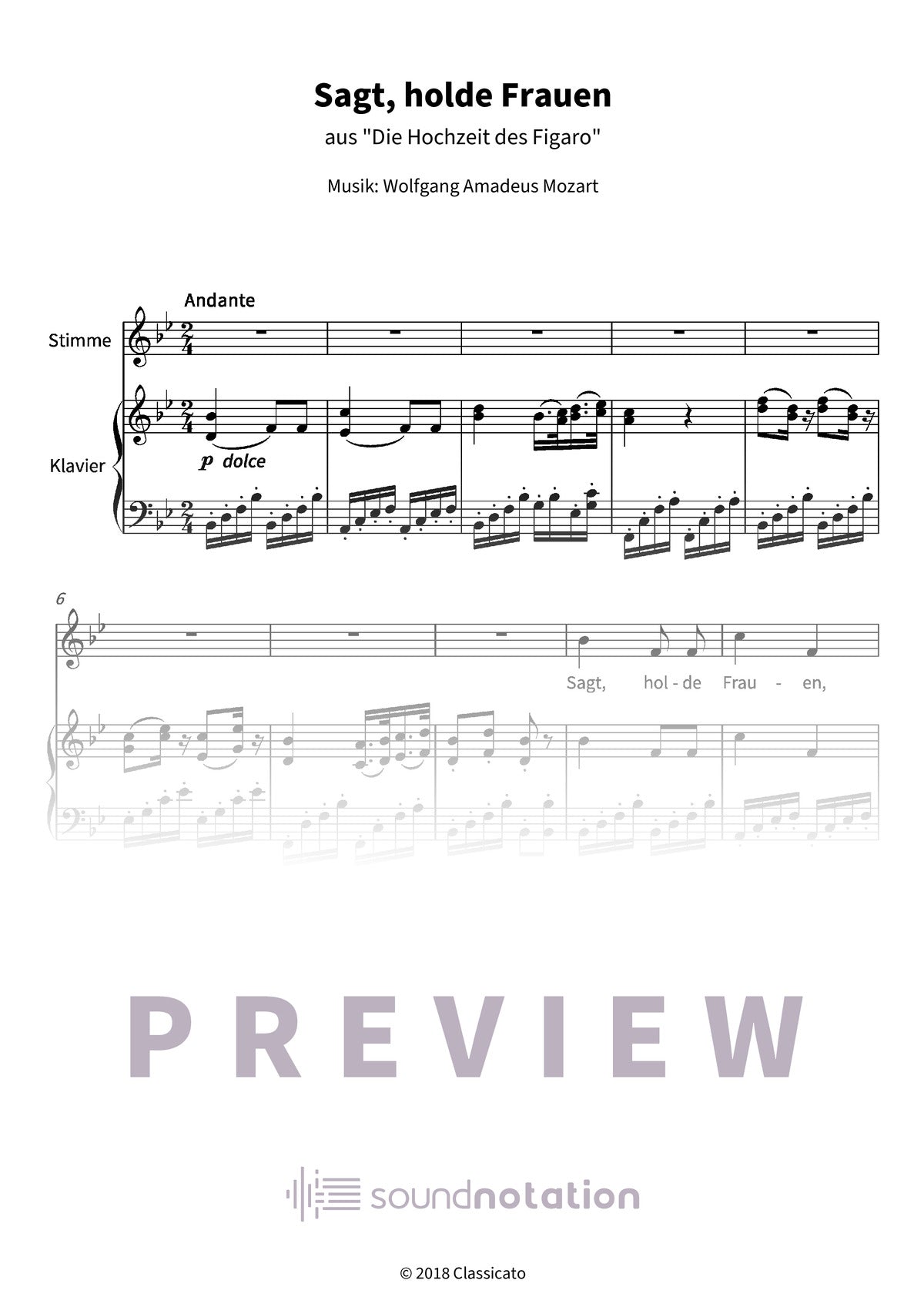 Sagt, holde Frauen - Preview Page 1