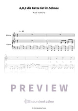 A, B, C, die Katze lief im Schnee - Preview Page 1