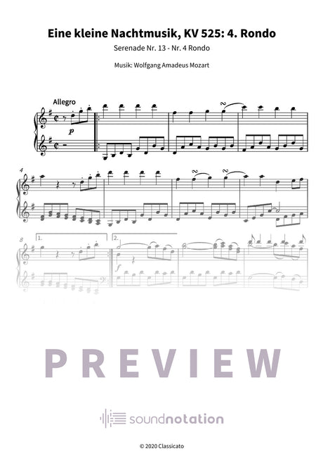 Eine kleine Nachtmusik - Preview Page 1