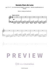 Sonata Claro de Luna - Preview Page 1
