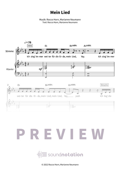 Mein Lied - Preview Page 1