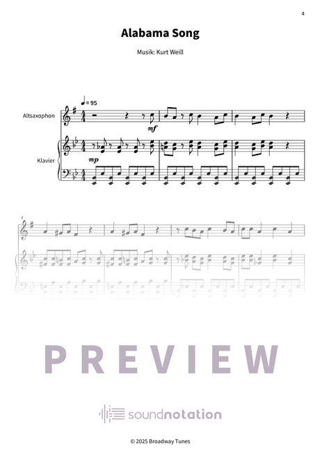 Alabama Song - Preview Page 1