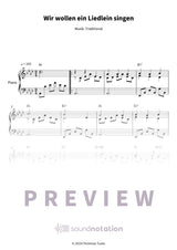Wir wollen ein Liedlein singen - Preview Page 1