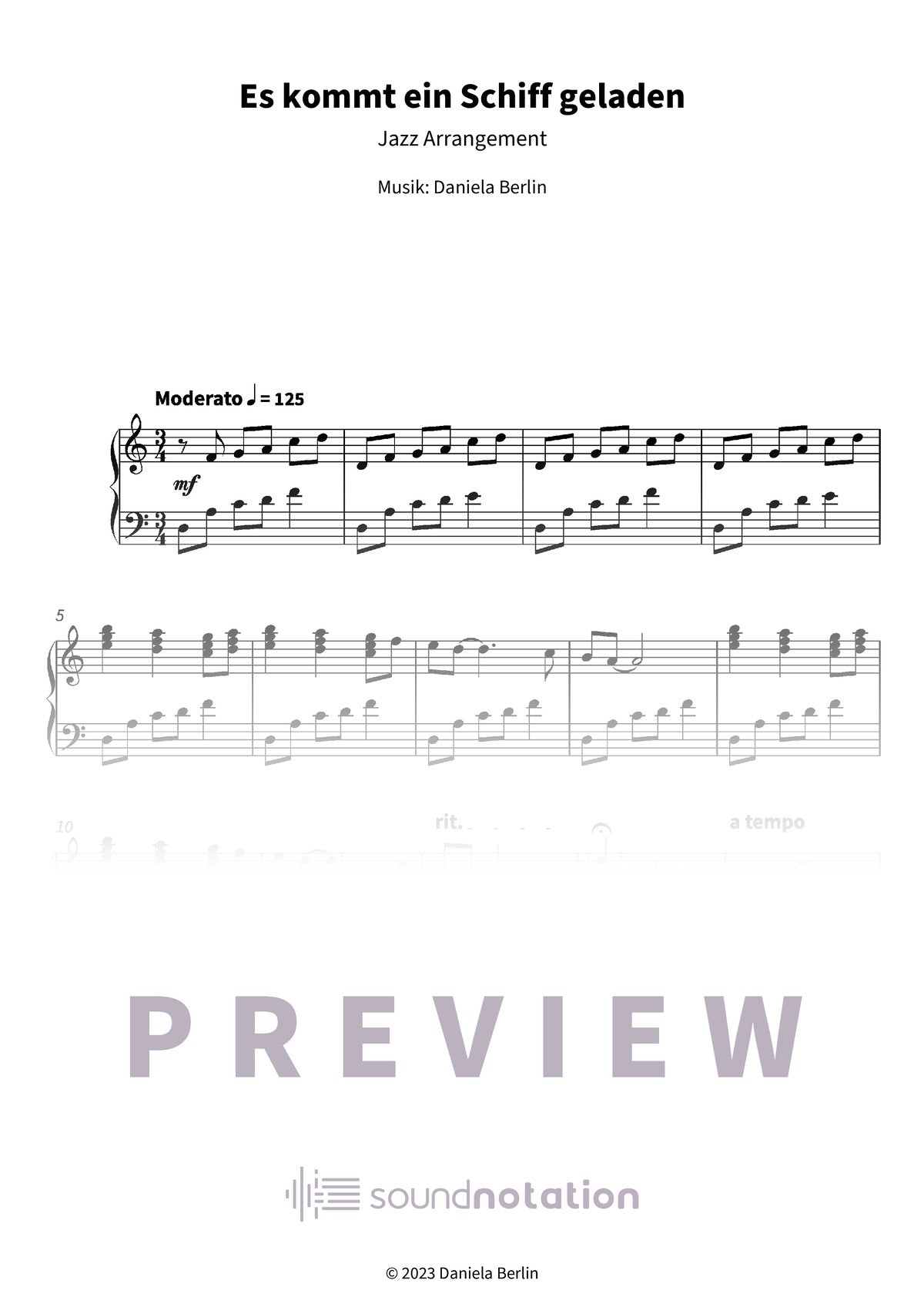 Es kommt ein Schiff geladen - Preview Page 1